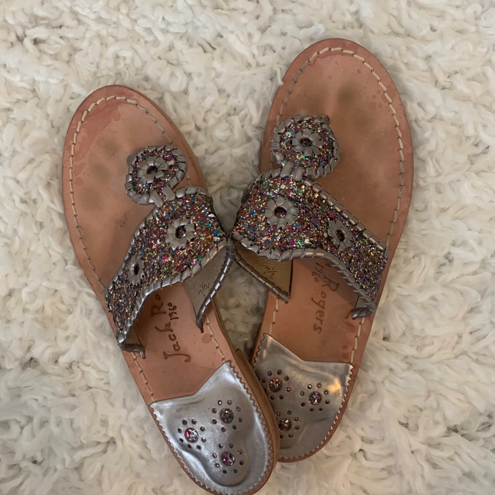 Glitter Jack Rogers sandals